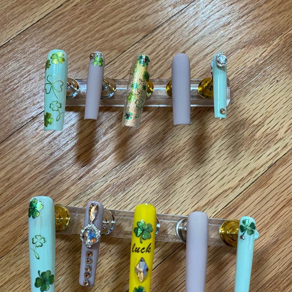 Shamrock ☘️Spring Time Xl Nails - Picture 9 of 9